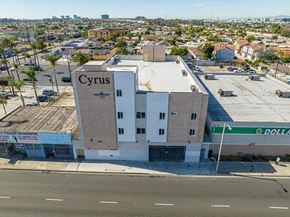 Inglewood apartment for rent - an aerial view of the cyprus building on the corner of a street