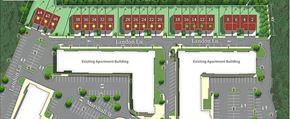 Malta apartment for rent - a rendering of the parking lot layouts of a shopping mall