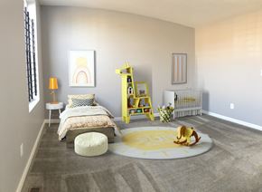 Baltimore house for rent - a bedroom with a bed and a rug on the floor