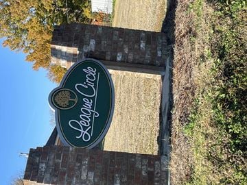 Yazoo City apartment for rent - an aerial view of a sign on the side of a building