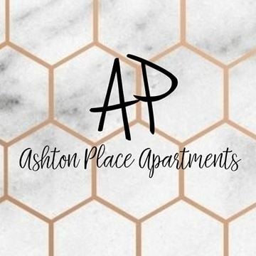 Amarillo apartment for rent - a logo that reads asthma place apartments on a marble background