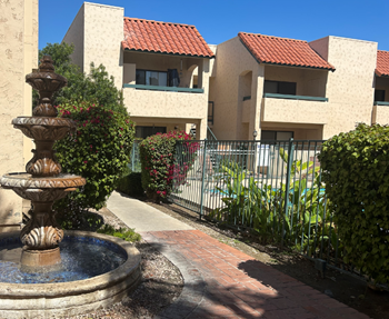Mature, lush landscaping