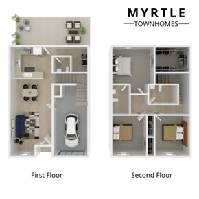 Phoenix apartment for rent - a floor plan of a two bedroom apartment with a bathroom and a living room