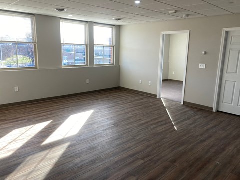 Floor plan for 2 beds, 1 bath