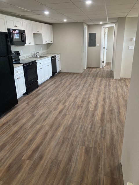 Floor plan for 1 bed, 1 bath