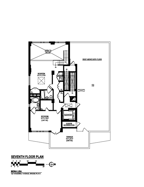 Floor plan for 2 beds, 2.5 baths, 1815 sqft