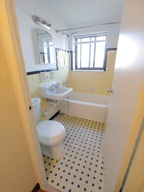Pittsburgh apartment for rent - a bathroom with a toilet and a sink