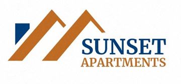 Miami apartment for rent - the sunset apartments logo is shown against a white