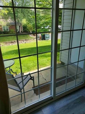 Holland house for rent - A chair is on the balcony.