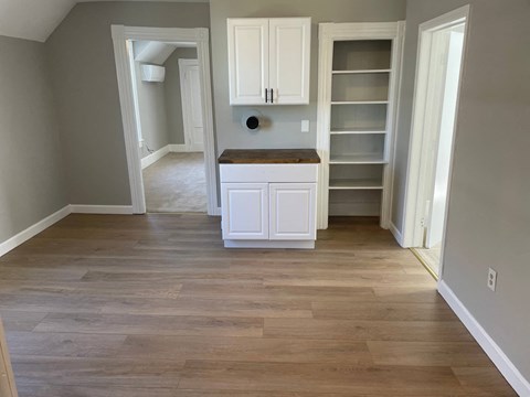 Floor plan for 3 beds, 1 bath