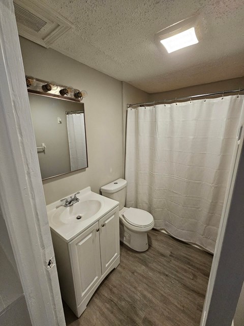 Floor plan for 1 bed, 1 bath