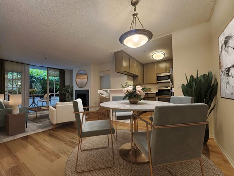 Floor plan for 2 beds, 2 baths, 830 sqft