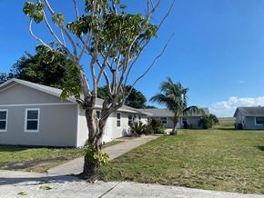Lake Worth apartment for rent - A tree in front of a house with a clear blue sky.