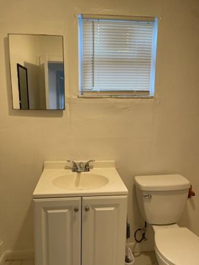 Haverhill apartment for rent - A white sink and toilet in a bathroom.