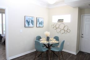 Suffolk apartment for rent - View of the dining room model home at Harbour Breeze Apartments in Suffolk Virginia