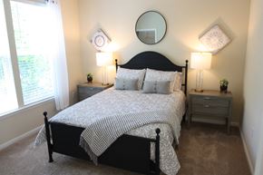 Suffolk apartment for rent - View of the bedroom in the model home at Harbour Breeze Apartments in Suffolk Virginia