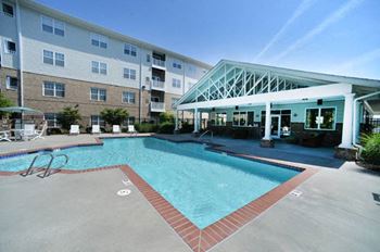Seasonal resort-style pool with grill