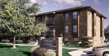 Springfield apartment for rent - A brick apartment building with a sign that says "Hamilton Apartments".