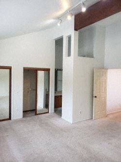 Anchorage apartment for rent - A room with a white wall and a brown door.