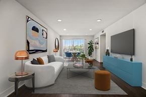 Los Angeles apartment for rent - Dining Room view to Balcony