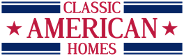 Socorro house for rent - The image displays the words "Classic American Homes" in bold, red letters with two stars on either side.