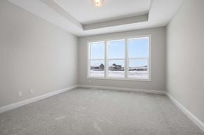 Hastings house for rent - an empty room with a view of a building out the window