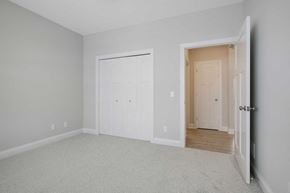 Hastings house for rent - an empty bedroom with a door to a closet