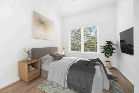 Floor plan for 1 bed, 1 bath, 553 sqft