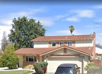 San Jose house for rent - a house with a car parked in front of it