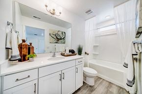 Santaquin house for rent - a bathroom with a sink and a toilet and a shower