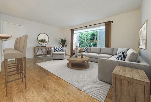 Floor plan for 1 bed, 1 bath