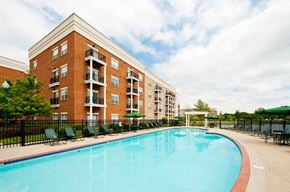 Newport News apartment for rent - Pool with patio chairs