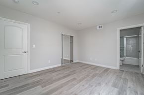 North Hollywood apartment for rent - an empty bedroom with a door to a bathroom and a closet