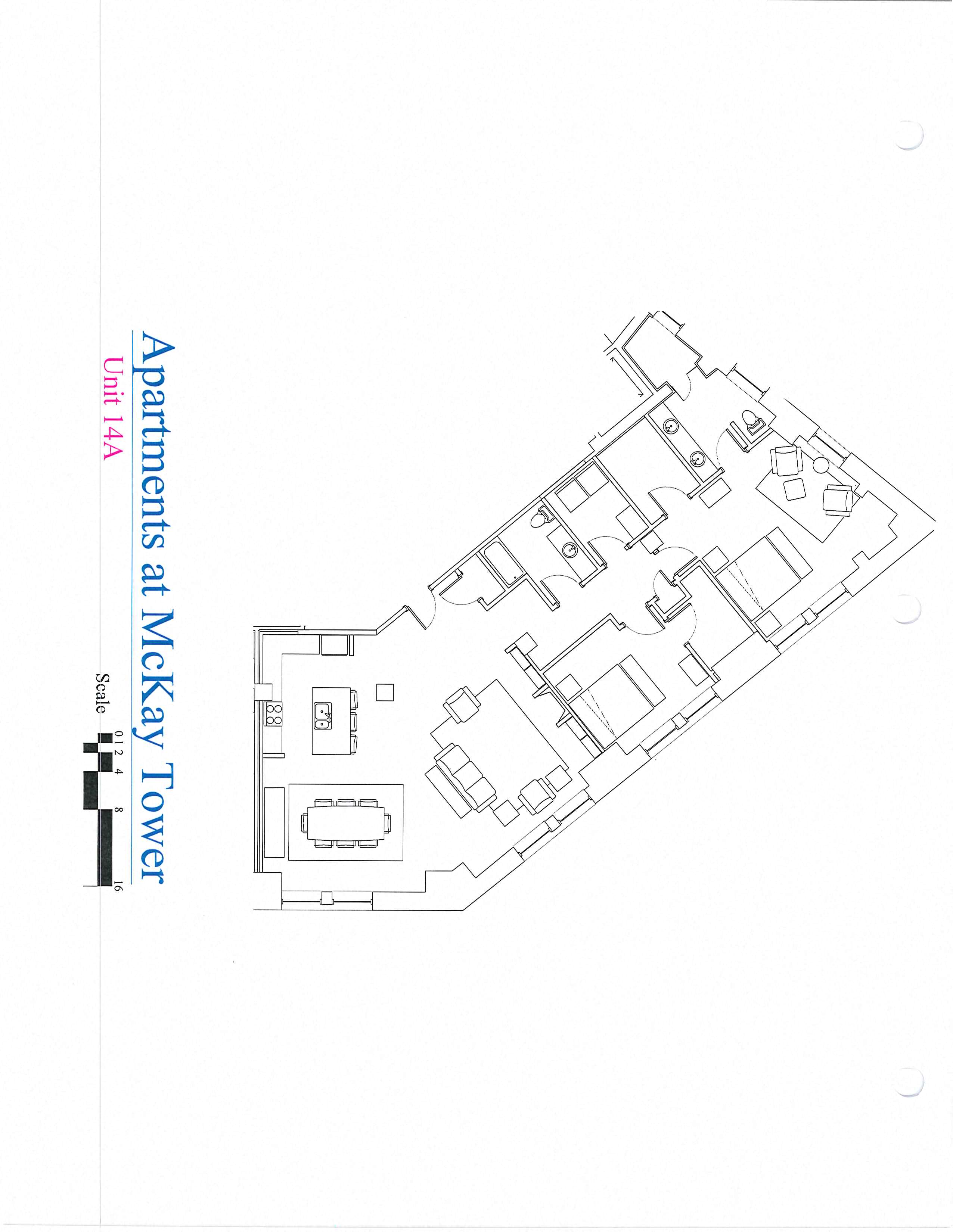 Floor plan for 2 beds, 2 baths, 2025 sqft
