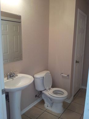 Marble Falls apartment for rent - a bathroom with a toilet and a sink
