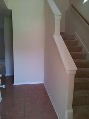 Marble Falls apartment for rent - stairs in a home with white walls and a tiled floor