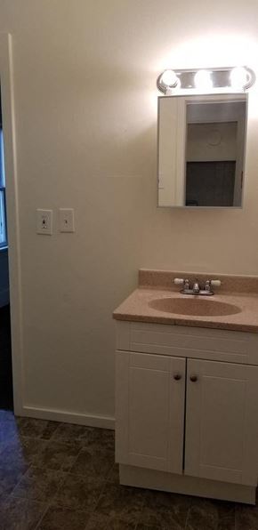 Warren apartment for rent - a bathroom with a sink and a mirror