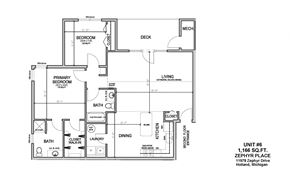 Holland apartment for rent - a floor plan of a bedroom house with a garage
