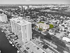 North Miami apartment for rent - a black and white photo of a city with tall buildings