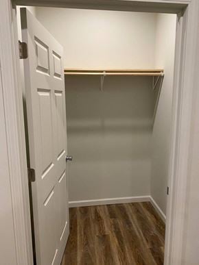 Clinton apartment for rent - a room with a closet and a door