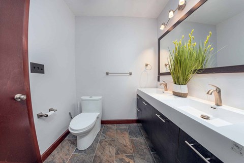 Floor plan for 2 beds, 2 baths