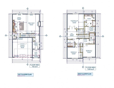 Floor plan for 3 beds, 2.5 baths, 1816 sqft