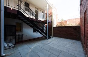 Washington apartment for rent - a staircase on the side of a building