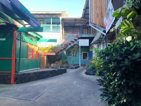 Kailua Kona apartment for rent - a street in a city with buildings and plants