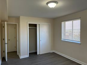 Roanoke apartment for rent - an empty bedroom with a window and a closet