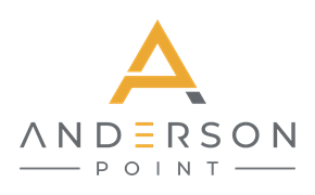 Chicago apartment for rent - A logo with a triangle and the text "Anderson Point" below it.