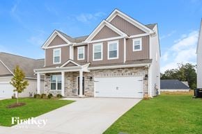 Greenville house for rent - A two-story house with a garage is for sale.