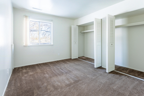 Newport apartment for rent - an empty room with two closets and a window