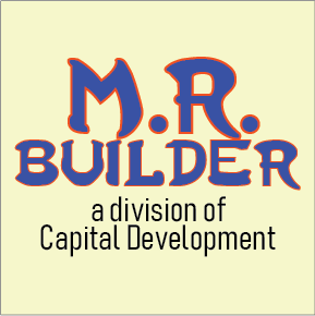 Dodge City apartment for rent - A logo for M.R. Builder, a division of Capital Development.