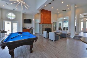 Owings Mills apartment for rent - a pool table in the middle of a living room